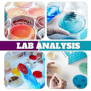 Ashmacdo 60 Pcs Plastic Petri Dishes with Lids, 90 x 15 mm Deep Sterile Petri Dishes with 60Pcs Biohazard Stickers for School Halloween Science Experiment Biological Party Supplies