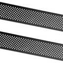 RIVECO 2U Vented Blank Panels for Rack & Cabinets Front Cover Panel 19-Inch Server & Network Rack Mount 2PCS Black