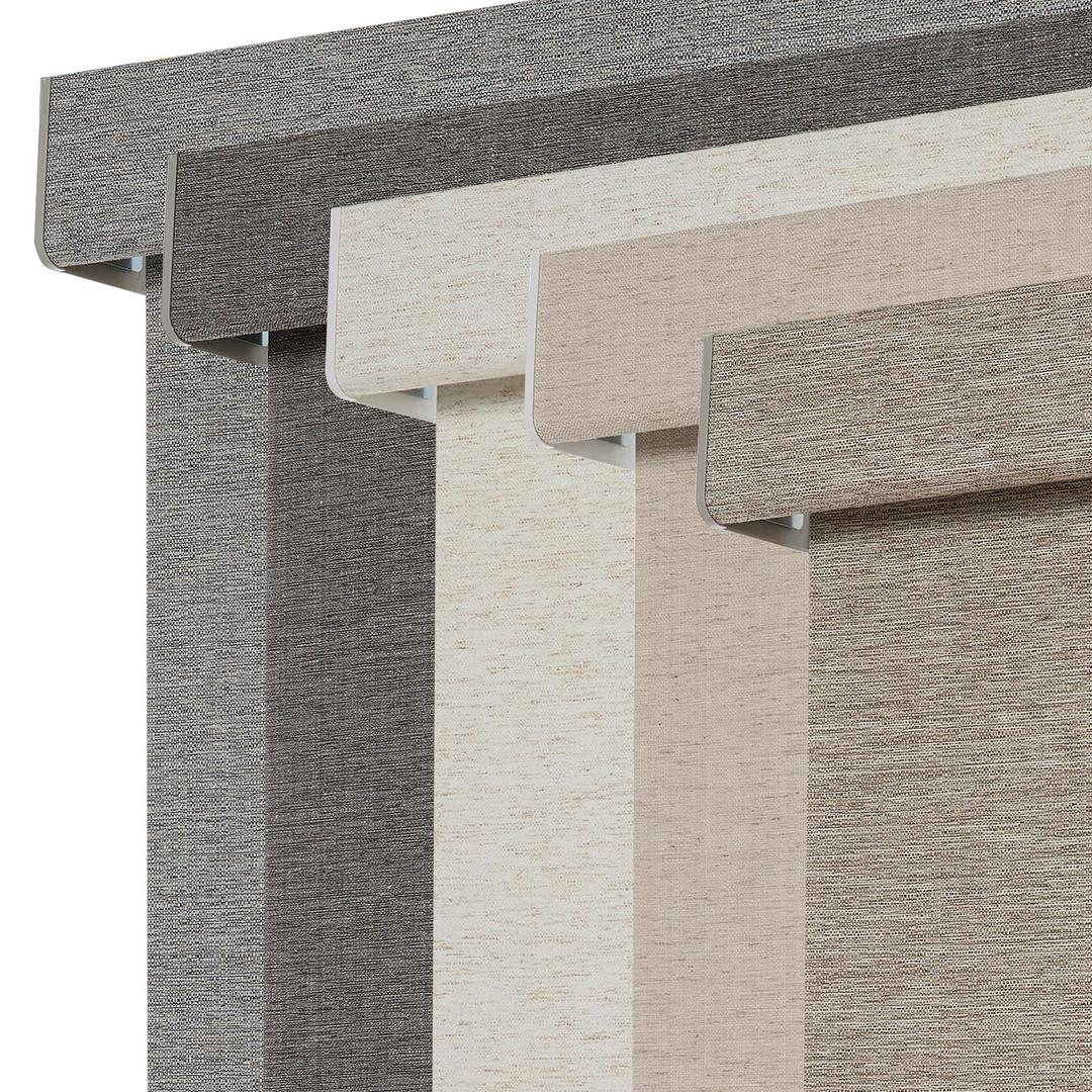 Persilux Blackout Roller Shades for Window Blinds,Cordless,Linen Fabric,Thermal Insulated Fabric UV Protection Shades for Home,Office,Bedroom,Door,Blackout-Light Brown,36" W X 72" H