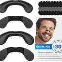 Nasal Strips for Snoring | Extra Strength Snoring Solution Nose Strips | Improve Breathing and Sleep Quality (30 Count, Black)