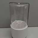 Toothbrush Holder with Cover 360 Rotating 4 Compartments Bathroom Toothpaste Electric Toothbrush Organizer, White