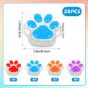 2 x 28 Pcs Mini Squishy Cat Paw, Cute Fidget Toys Colorful Mochi Squeeze Stress Squishies for Kids Adults Anxiety Stress Relief, Classroom Prizes, Birthday Gifts Party Favors