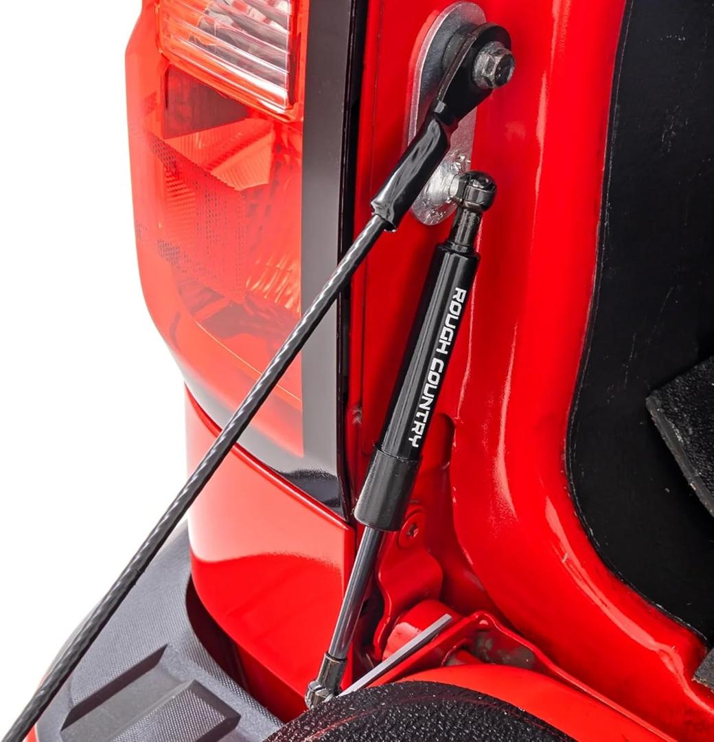 Rough Country Hydraulic Tailgate Assist for Chevy Silverado & GMC Sierra 1500/2500HD/3500HD (2007-2018) - Smooth, Safe & Controlled Tailgate Lowering