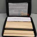 Rummy Cube 8 Player Edition with 8 Wooden Racks/Trays, 214 Large Numbers Rummy Tiles 6-8 Players Set with Zippered Case, Rummy Travel Game Set with 8 Tiles Holders for Family Adults Kids