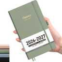 AHGXG Pocket Calendar 2026-2027, July 2026 - June 2027, Academic Planner, Weekly and Monthly, Small Size for Purse, Hardcover, 12-Month Tabs, for Women, School, 3.9"X 6.7" (Sage Green)