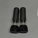 Electric Salt and Pepper Grinder Set - Rechargeable Salt Grinder with Led Power Display - Automatic Pepper Grinder with Storage Base - Pepper Mill with Light for Kitchen