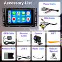 5G WiFi Upgrade Car Radio for Chevy Chevolet Malibu 2004 2005 2006 2007, 7 Inch Touch Screen Stereo Head Unit with Wireless Carplay Android Auto GPS Navigation FM Bluetooth SWC HD Backup Camera