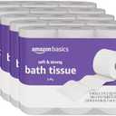 Amazon Basics Soft and Strong 2-Ply Toilet Paper, 30 Ultra Rolls = 120 Regular Rolls, Unscented, 340 Sheet (30 Rolls)
