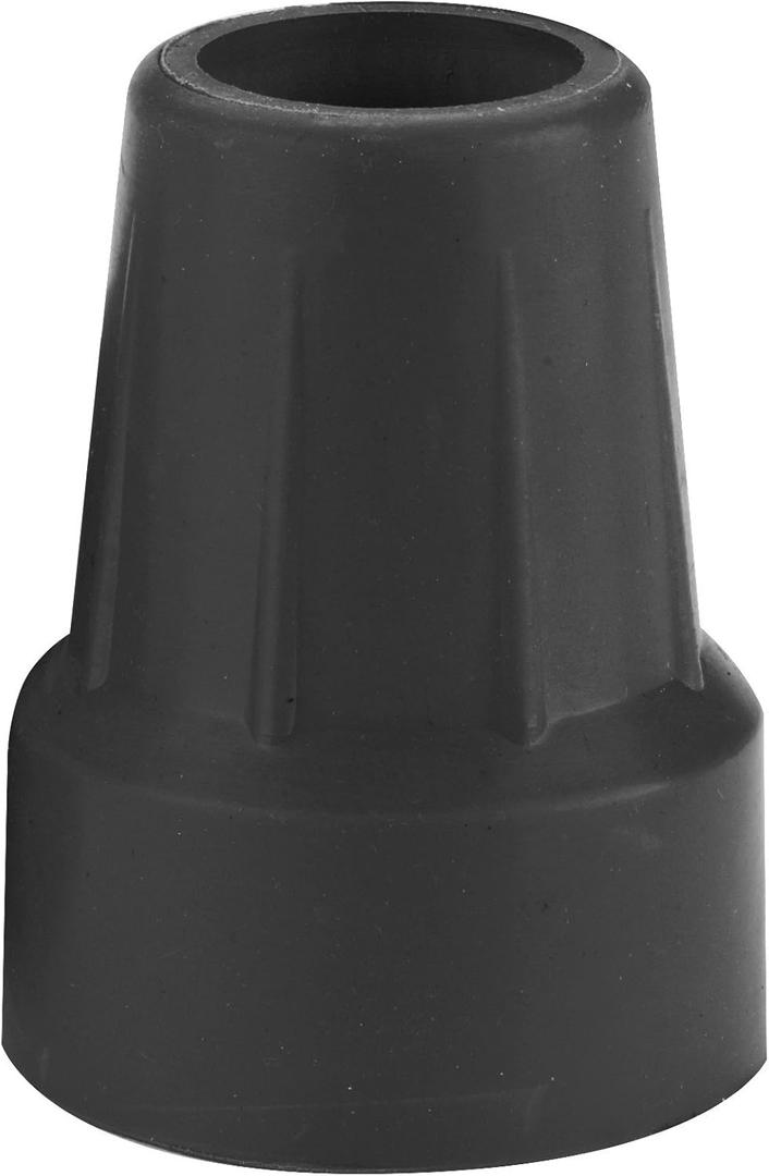 Drive Medical RTL10374BKB Replacement Tips for Crutches and Canes, Black,2 Count (Pack of 1)