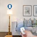 Remote Control Outlet Plug Wireless On Off Power Switch, WILAWELS Wireless Remote Light Switch for Lamp, Light, Fan, Programmable, Compact, 100ft RF Range, FCC Listed, Battery Included W02RC1106