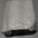 Set of 2 Quilted Faux Leather Car Headrest Pillow, Black Case/Black Threading and white, Ergonomic Neck Support for Comfortable Driving