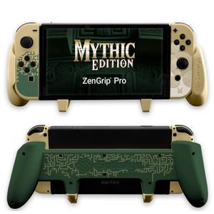 Satisfye - ZenGrip Pro Gen 3 OLED, a Switch Grip Compatible with Nintendo Switch - Comfortable & Ergonomic Grip, Joy Con & Switch Control. #1 Switch Accessories Designed for Gamers (Gold)