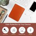 HoYiXi Universal Sleeve Case for 6-inch Kindle/Kobo/Voyaga/Lenovo/Pocketbook/Tolino E-Book E-Reader Lightweight Leather Sleeve Bag Pouch for 6-inch E-Book, Brown