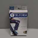 Truform Compression Socks, 8-15 mmHg, Men's Dress Socks, Knee High Over Calf Length, Tan, Medium