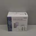 Modern Wall Sconces Set of 2, Bathroom Vanity Lights with White Frosted Glass, Wall Lighting Fixtures Satin Nickel for Entryway Over Mirror Living Room Bedroom