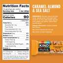 KIND Mini Snack Bars Variety Pack, Gluten Free, Low Sugar, Low Calorie Snacks, Dark Chocolate Nuts & Sea Salt, Caramel Almond & Sea Salt, Dark Chocolate Cherry Cashew, 80 Count (EXP 06/24/27)