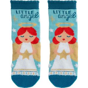 Stephen Joseph, Unisex Kids Crew Toddler Holiday Socks (Small, Angel)
