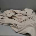 IDEALSANXUN Women's Long Wool Coat Fall Winter Double Breasted Trench Coat Peacoat Jackets (Small, Beige)