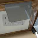 36"24" Rustic Wood Frame Mirror for Wall, Bathroom Wooden Vanity Mirror