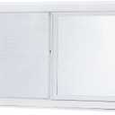 Left-Hand Single Sliding Vinyl Window White with Dual Pane Insulated Glass