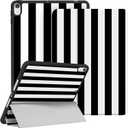 HSMYDBCYC Case for iPad 11th (A16) 11-inch 2025 / 10th Generation 10.9-inch 2022Fashionable Pattern Case with Pencil Holder Trifold Smart Stand Cover (Striped Black)