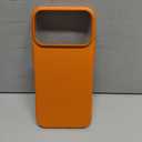 Magnetic Liquid Silicone Case for iPhone 17 Pro 6.3-Inch, Compatible with MagSafe slim Shockproof Cover with Camera Control Button & Anti-Scratch Lining for iPhone 17 Pro (2025 Release)(Orange)