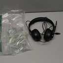 AOC Wireless Headset with Mic for Work, Bluetooth 5.4 Headphones with Noise Canceling Microphone, USB C, 30H, Clear Calls & Mic Mute for PC, Laptop, Cell Phones, Zoom - Black