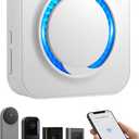 Smart WiFi Wireless Doorbell Chime for Ring, Blink, Google Nest - No Wiring/Subscription, Compatible with Alexa, No Range Limits,58 Chimes, 5 Volume, LED Flash, Easy to Setup, Ideal for Large Houses (White)
