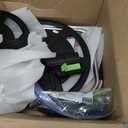 Garden Hose Reel Cart, Holds 75-150 Feet of 5/8-Inch Hose, Portable Hose Reel Cart With Wheels,Adjustable Handrail, Quick Hose Connector (Original, Black)