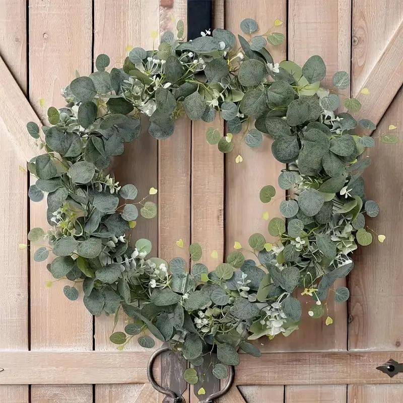 27inch Apple Leaf Eucalyptus Leaf Wreath Home Decoration Artificial Decorative Flowe