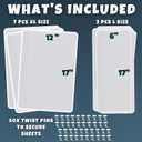 Anti Cat Scratch Furniture Protector, 10-Pack Couch Protector from Cat Claws - Heavy-Duty, Easy-to-Apply Scratching Deterrent and Shield for Sofa Corners, Walls, Doors- with 50 Twist Pins