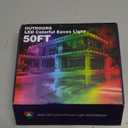 XINKAITE 50FT Permanent Outdoor Lights with 25 LEDs - Smart RGB+IC with 16 Million DIY Colors, IP67 Waterproof, App & Remote Control, Hundreds of Dynamic & Scene Modes for Holidays, Christmas & Home