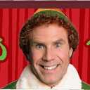 Spoontiques Elf Smiling Long Wood Sign