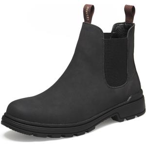 Cestfini Mens Slip On Chelsea Boots (7.5, Black)