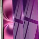 2 Pack Privacy Screen Protector for iPhone 16 Tempered Glass 6.1inch Private Saver Anti-Spy Anti-Blue Light Eye Protection Anti-Scratch Full Coverage