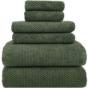 YTYC 29x59 Inch Bath Towels Set of 3 Large, Super Soft Absorbent Lint Free Microfiber Shower Towels for Bathroom 80% Polyester (Olive Green, 3 Piece) 3 Towels Lost YTYC 29x59 Inch Bath Towels Set of 3 Large, Super Soft Absorbent Lint Free Microfiber Shower Towels for Bathroom 80% Polyester (Olive Green, 3 Piece) 3 Towels Lost