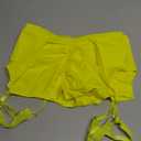 Women's Booty Shorts with Garters High-Waisted Biker Hot Pants Gym Workout Running Shorts Rave Outfits for Festival (S, Yellow)