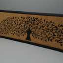 Abbott Collection Long Tree of Life Doormat - Themed Indoor and Outdoor Mats for Front Door - Thick Durable Non-Slip Welcome Mats (18 x 30 Inch)