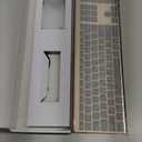 Wireless Keyboard and Mouse, Vssoplor 2.4GHz Rechargeable Compact Quiet Full-Size Keyboard and Mouse Combo with Nano USB Receiver for Windows, Laptop, PC, Notebook-Black Gold