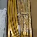 Wokceer Wedding Arch Backdrop Stand 7.2FT, 6.6FT, 6FT Set of 3 Gold Metal Arch Backdrop Stand for Wedding Ceremony Baby Shower Birthday Party Decor