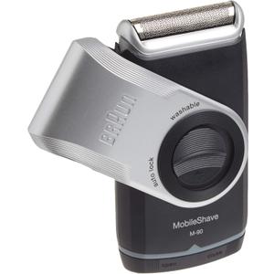 Braun Electric Razor for Men, M90 Mobile Electric Shaver, Precision Trimmer, Washable (1 Count (Pack of 1), Silver)