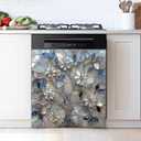 Dishwasher Magnet Sticker Cover Panel Decal Refrigerator Magnetic Sticker Decorative for Kitchen Decoration,Fridge Door Cover,Home Appliances Decor Stickers 23"x26"