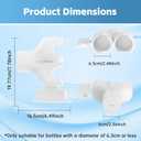 Bottle & Hose Holder for Spectra S1 & S2Dual Bottle Organizer with Hose Wrap Arm,Space-Saving Design, Easy Installation (New Breast Pump)