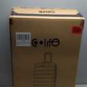 Coolife Luggage 3 Piece Set Suitcase Spinner Hardshell Lightweight TSA Lock (navy, 20/24/28)