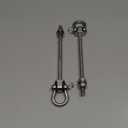 SELEWARE Heavy Duty Swing Hangers with Silent Bearings, 1500LB Capacity Stainless Steel Swing Hardware Kit (2 Pack), M10 x 9" Bolts for Wood/Steel Beams, Porch Swings, Yoga Hammocks, Gym Rings