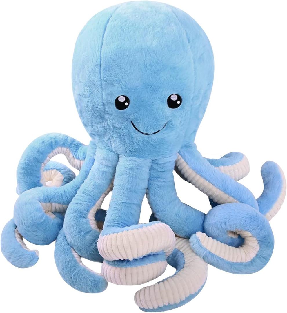 DENTRUN Octopus Stuffed Animals, Giant Octopus Plush Doll Play Toys for Kids Girls Boys Adults Birthday Xmas Halloween Present Stuffed Sea Animals Plushie, 32 Inches