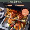 Baking Sheet Set of 2, Commercial Grade Stainless Steel Cookie Sheets for Baking, 18 x 13 Inch Thicker Large Baking Pans Oven Tray, Warp Resistant Nonstick Half Sheet Pan, Nontoxic & Heavy Duty