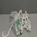 HOUSE DAY White Magic Space Saving Hangers, Premium Smart Hanger Hooks, Sturdy Cascading Hangers with 5 Holes for Heavy Clothes, Closet Organizers and Storage, College Dorm Room Essentials 10 Pack