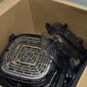 Ninja Crispi 4-in-1 Portable Glass Air Fryer Cooking System, 1500W, 4QT & 6-Cup TempWare Glass Containers with Storage Lids, Microwave, Freezer & Dishwasher Safe, Cyberspace Gray, FN101GY (Navy)