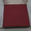 DECOLURE 100% Viscose Derived from Bamboo Sheets King Size 4pcs - Ultra Soft & Luxuriously Cooling, 17" Deep Pocket, Double Stitching, Perfect for Hot Sleepers - King Bed Sheets (Burgundy)